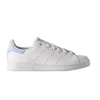 Adidas Stan Smith ผู้ชายและผู้หญิงรองเท้าสีขาว “sky blue‘ แท้ %
