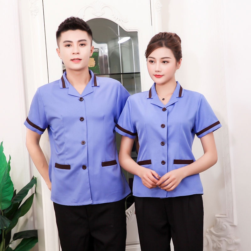 จัดส่งจากกรุงเทพฯ💕(M-4XL) เสื้อยูนิฟอร์ม ชุดทำงาน ชุดแม่บ้าน ชุดพนักงานเสริฟ ชุดพนักงานทำความสะอาด มีหลายสีให้เลือก