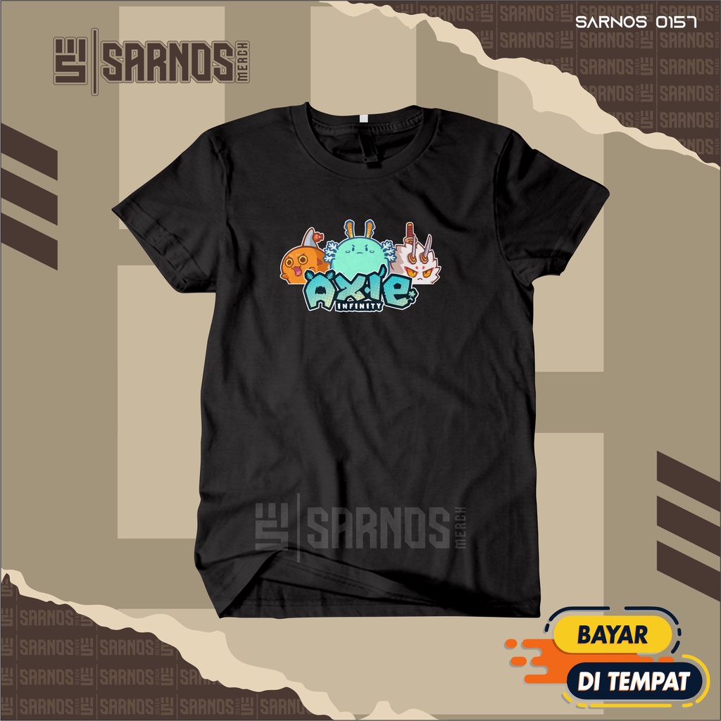 เสื้อยืด พิมพ์ลายโลโก้ Axie Infinity sarnosmerch
