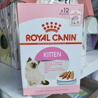 Royal Canin Kitten Pouch เนื้อโลฟ เนื้อสมูท โรยัลคานิน อาหารเปียกแบบซอง สำหรับลูก