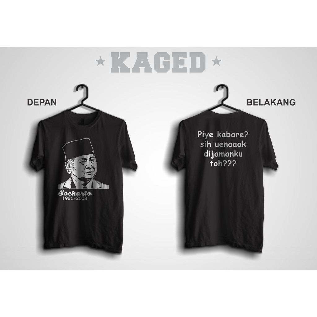 เสื้อยืด Soeharto, เสื้อยืด President Indonesia, เสื้อยืดประวัติศาสตร์, เสื้อยืด Iseh, Penak Jaman K