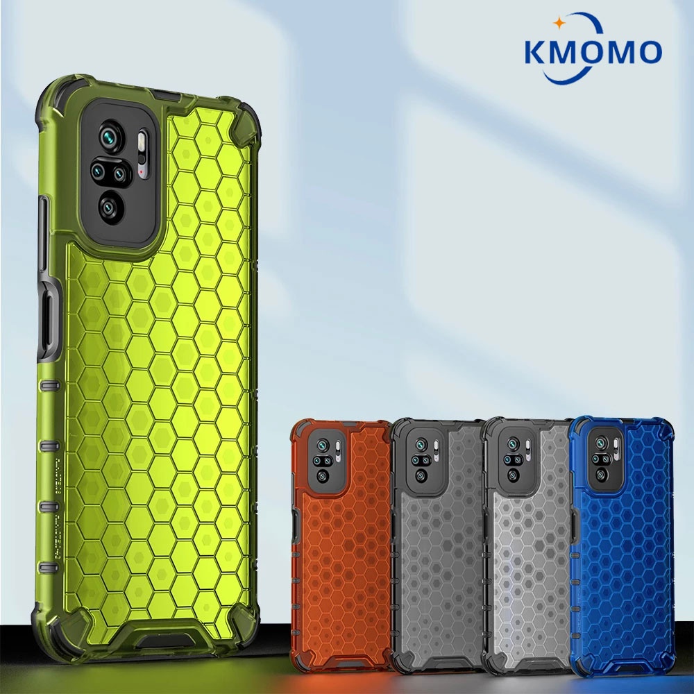 เคสกันกระแทก For Xiaomi Redmi Honeycomb Hybrid เคสใสใช้สำหรับ Note 10 Pro 5G Redmi 10 2022 10s 9s 9 8 7