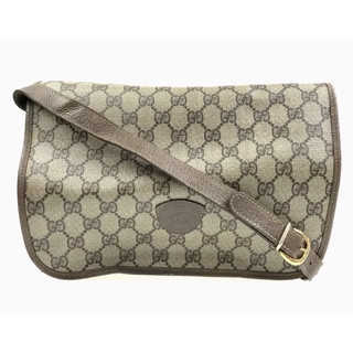 Gucci canvas gg print crossbody bag vintage