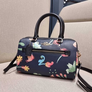 COACH C8617 ROWAN SATCHEL WITH DREAMY LAND FLORAL PRINT