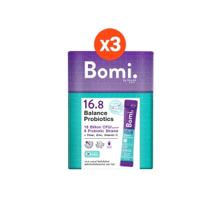 [แพ็ค3] Bomi 16.8 Balance Probiotics(14x3g) โบมิ โพรไบโอติกพร้อมทาน จุลินทรีย์ดี เพื่อลำไส้ที่สมดุล ท้องผูก ผิวแพ้ง่าย