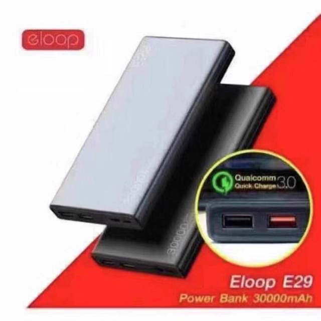 Eloop E-29 แบตสำรอง PowerBank 30000mAh Quick Chargh 3.0ของแท้100%