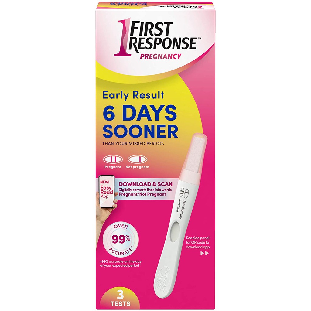 First Response, Early Result Pregnancy Test, 3 Tests , New Packing