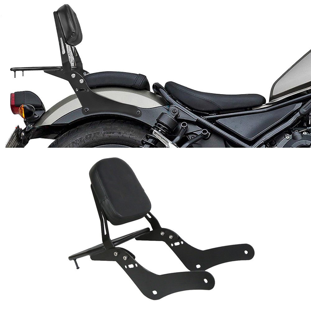 กันตกโค้ง มีตะแกรง Honda Rebel 300 500 Backrest พร้อมที่วางกระเป๋าเดินทาง  ชั้นวางของด้านหลังพนักพิง