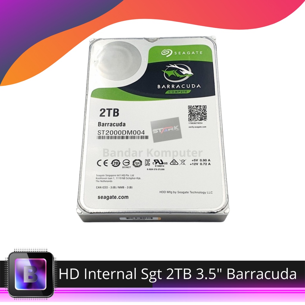 Hdd SEAGATE HARD DISK INTERNAL 2TB BARRACUDA 3.5 "SGT HARDDISK