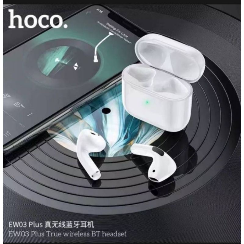 Hoco EW03Plus หูฟัง​บลูทูธ​ไร้สาย​ที่เชื่อมต่อ​ง่าย​ใส่สบายเสียงดีชัดเจน​ แท้100%