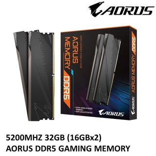 32GB (2x16GB) DDR5/5200MHz RAM PC (แรมพีซี) GIGABYTE AORUS Memory (GP-ARS32G52D5)