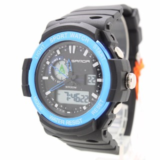 Sport Watch SAMDA (2 TIME) นาฬิกาสายยาง 2 ระบบ Digital และเข็ม SM2-2