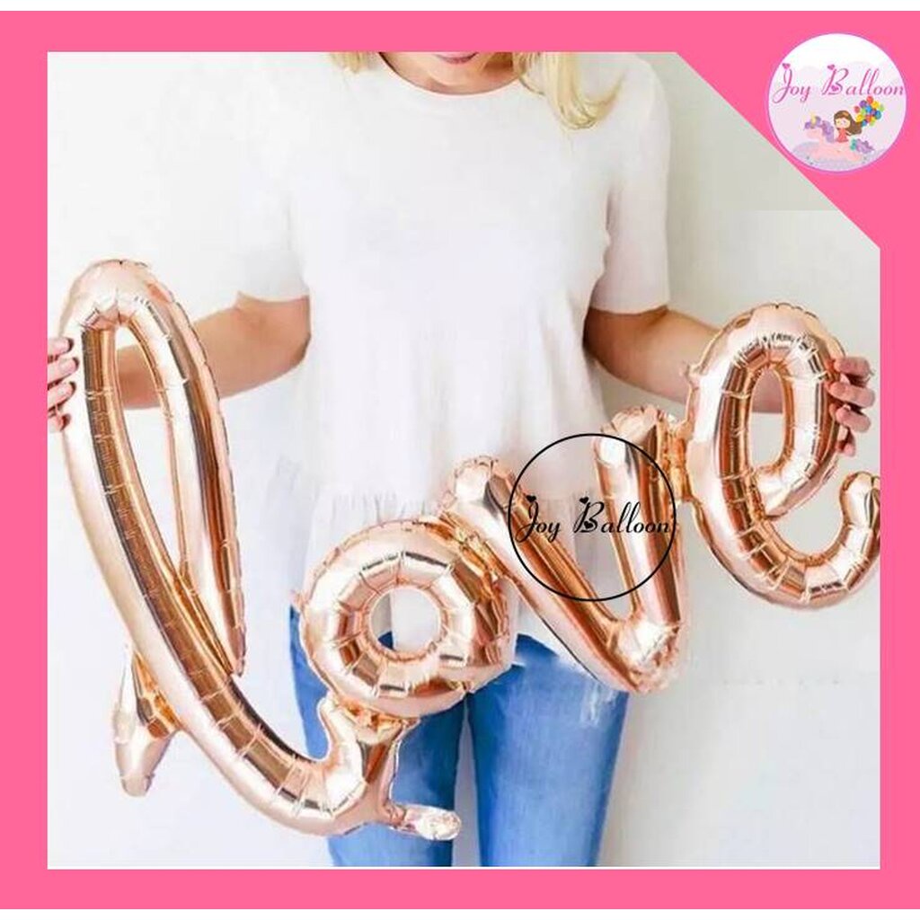 ลูกโป่งบอกรัก Love ฟอยล์บอกรัก เลิฟ มี 2 ขนาด รูปที่ 3