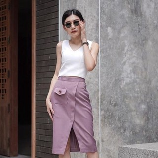 Eight Tones - Vienna Skirt สี Purple