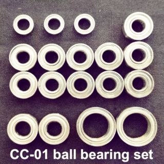 CC-01 Metal Sealed Ball Bearing Set ชุดลูกปืนแบริ่งซีลเหล็กสำหรับชุดคิท TAMIYA CC-01