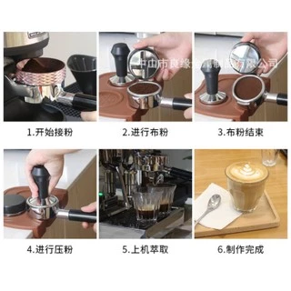 เครื่องมือกดกาแฟ เครื่องอัดกาแฟ เเทมเปอร์มาการอง 51/53/58mm Tamper/Macaron Tamper พร้อมส่ง