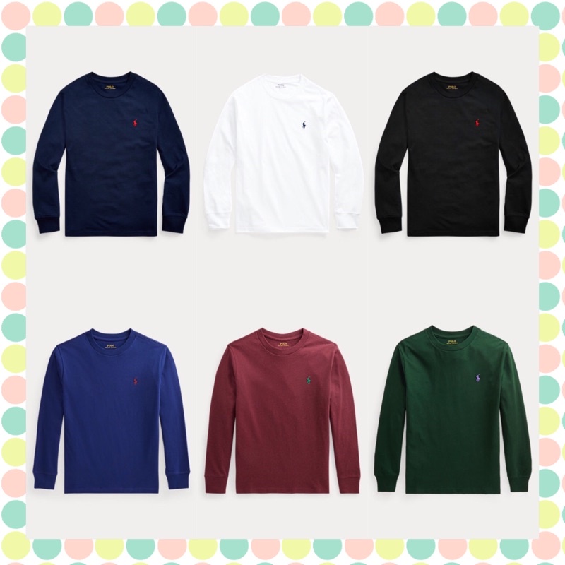 【Ralph Lauren】Cotton Jersey Long-Sleeve Tee 