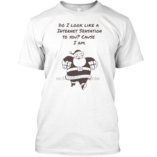 [S-5XL] ใหม่ เสื้อยืดลําลอง สําหรับผู้ชาย แขนสั้น พิมพ์ลาย Internet Sensation Santa merch! เสื้อยืด สไตล์คลาสสิก สําหรับ