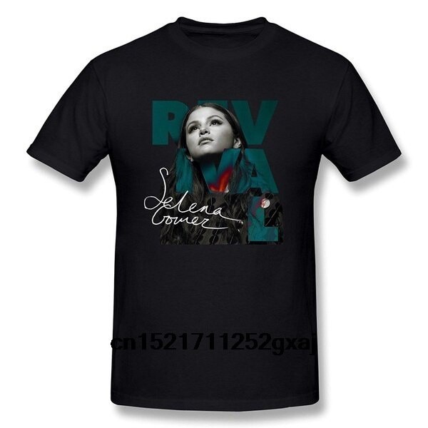 【hot sale】เสื้อยืดลําลอง แขนสั้น พิมพ์ลาย Happwan Selena Gomez Rock สําหรับผู้ชาย