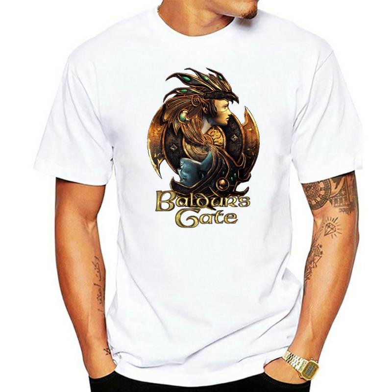 เสื้อยืด Baldur Gate V2 COMPUTER GAME 1998 (WHITEBLACK) ทุกขนาด S-5XL