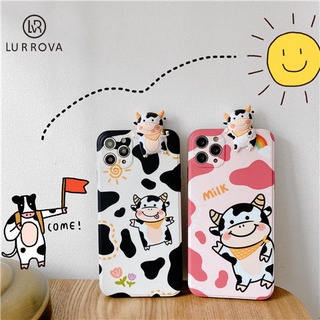 เคส VIVO Y35 Y22 Y22S Y02S Y16 Y21 V25 V25E V23 5G V23E 5G Y12S Y12 Y20 Y15S V2 Y50 Y33S Y12A Y91C Y20A Y17 Y11 Y15 Y21S Y21T Y33T Y85 เคสโทรศัพท์ตุ๊กตาวัวน่ารักแฟชั่น