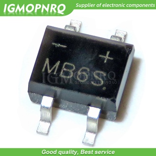 วงจรเรียงกระแสไดโอดเฟสเดียว MB6S SOP-4 0.5A 600V 100 ชิ้น