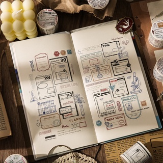 Infeel.me สติกเกอร์ไดอารี่ สไตล์สร้างสรรค์ บันทึกได้ สําหรับตกแต่งไดอารี่ นักเรียน DIY 1 ม้วน