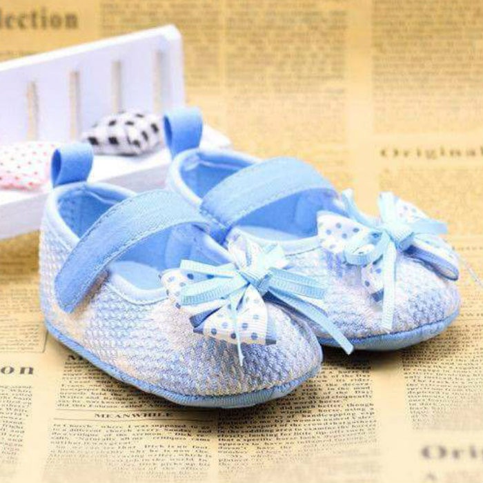 ข้อเสนอ Pre Walker Baby Girl Shoe - ริบบิ้นตรวจสอบสีน้ําเงิน