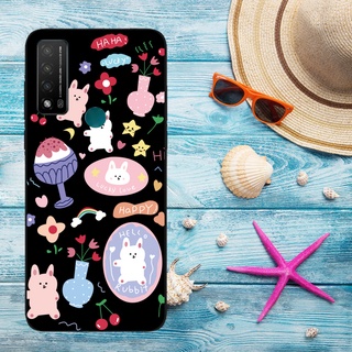 Tcl 20 R 5G T767H เคสโทรศัพท์ TPU ลายการ์ตูนกระต่าย DHL น่ารัก สําหรับ TCL 20 R 5G