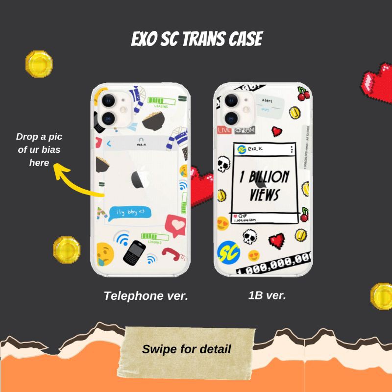 [CHAT FIRST] KPOP TRANSPARENT CASE EXO SC EDITION