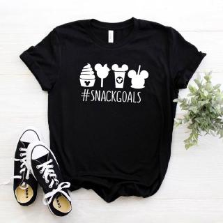 Snack Goals Women Tshirt Cotton Casual Funny T Shirt for Lady Girl Top Tee Hipster -