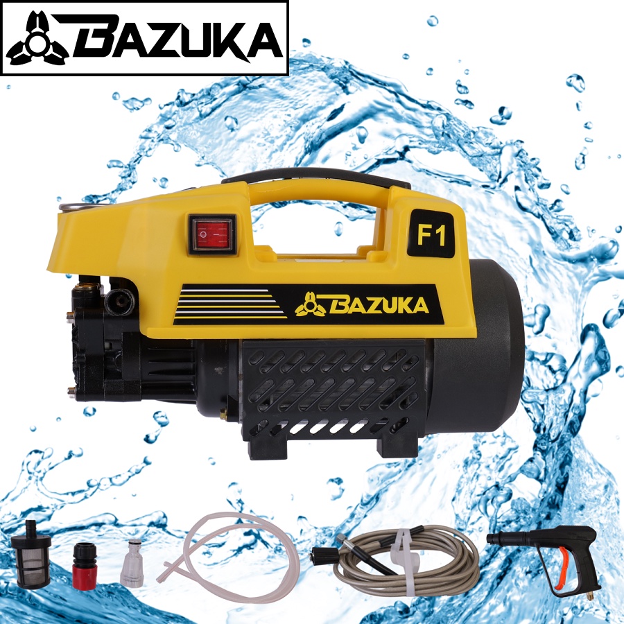 เครื่องฉีดน้ำแรงดันสูง 350 บาร์ BAZUKA  เครื่องฉีดน้ำ ทำโฟมได้ ล้างได้ทุกคราบสกปรก