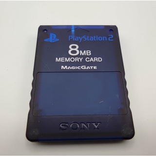 MIDNIGHT BLUE PS2 เมมเซฟเกมส์ ของแท้ SONY ใช้งานได้ปกติ Memory Card Save PS2 PlayStation 2