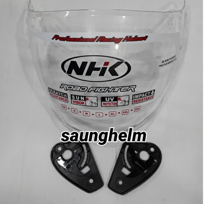 Nhk R1 PLUS RACHET HELMET GLASS VISOR ORIGINAL CLEAR
