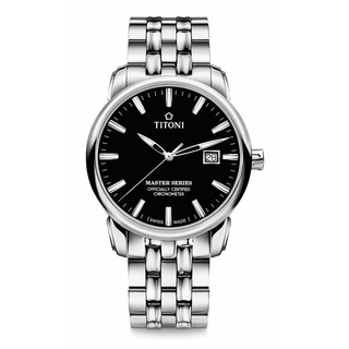 TITONI MASTER SERIES รุ่น 83188 S-577 (หน้าปัดดำ) ประกันศูนย์ไทย