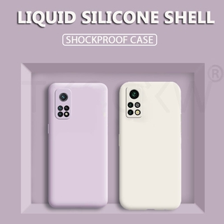 เคสโทรศัพท์มือถือ ซิลิโคนนิ่ม สีม่วง สีขาว สําหรับ Xiaomi Poco F5 X5 X3 NFC X2 M2 F2 Pro Mi 10 Mi 9 10T 9T Note 10 Pro Mi 9