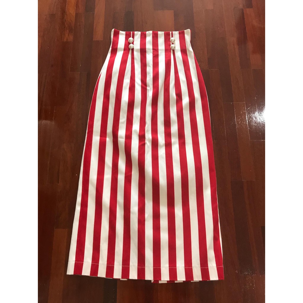 กระโปรงยาว ของ P‘S Material Size US4 เอว 26” ยาว 37”