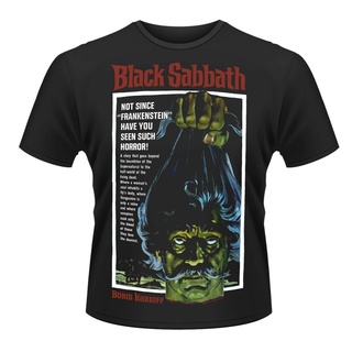 เสื้อยืดผ้าฝ้ายCOTTON ขายดี เสื้อยืดคลาสสิก พิมพ์ลายโปสเตอร์ sabbath 9 สีดํา สําหรับผู้ชาย ENopmm72KNjbdd75S-5XL