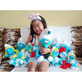 (พร้อมส่ง) ตุ๊กตาเสมิฟ Smurf ตุ๊กตามือสอง ตุ๊กตาลิขสิทธิ์แท้  ตุ๊กตาผ้า ตุ๊กตายัดนุ่น