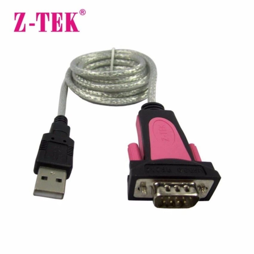 Z-TEK สายแปลง USB to RS-232 Cable 1.8M (White)  #437