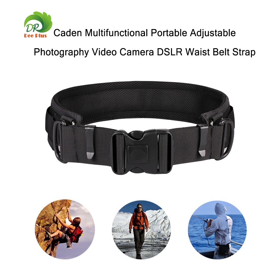 มัลติฟังก์ชั่ แบบพกพาที่สามารถปรับกล้องถ่ายภาพวิดีโอ DSLR เอวสายเข็มขัด Video Camera DSLR Waist Belt Strap