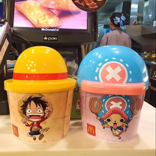 💟 ของพรีเมี่ยม Mcdonalds 💟 บัคเก็ต วันพีช BUCKET ONEPIECE one piece mcdonalds บัคเก็ตวันพีช แมคโดนัลด์ กระปุกออมสิน