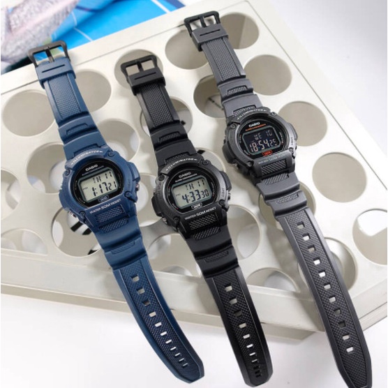 แท้แน่นอน 100% ออกใหม่ล่าสุด กับ Casio W-219H-8B อุปกรณ์ครบทุกอย่างพร้อมใบรับประกัน CMG ประหนึ่งซื้อจากห้าง