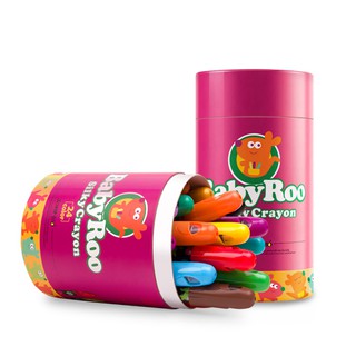 Joan Miro - Baby Roo Silky Crayon 6 and 12 colors สีเทียนปลอดสารสำหรับเด็ก เพ้นท์หน้า เพ้นท์ตัว ล้างออกง่าย