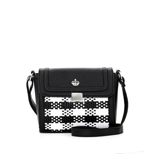 Sophie MARTIN กระเป๋าหนัง สีดํา นําเข้าจากออฟฟิศ T6234B5 REG2002