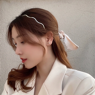 คาดผม เรียบหรู สีทอง สไตล์สาวเกาหลี ที่คาดผม gold metal headbands