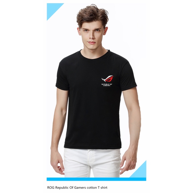 เสื้อยืดผ้าฝ้าย ROG Republic Of Gamers