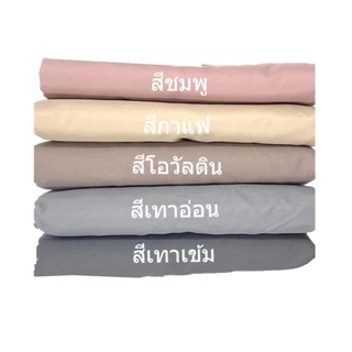 ผ้าปูที่นอนรัดมุม Cotton Slik เรียบ โทนสีพาสเทล (กันไรฝุ่น) Blue sleep 💎แถมปลอกหมอนในชุด💎