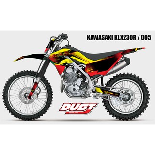 สติ๊กเกอร์วิบาก KAWASAKI KLX 230R ทั้งคัน Graphic kit สติ๊กเกอร์เคลือบเงา สุดคุ้ม