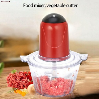 ✣✢✿Sunshine✽เครื่องปั่นอาหารไฟฟ้า เครื่องบดเนื้อสัตว์ Electric Food Chopper